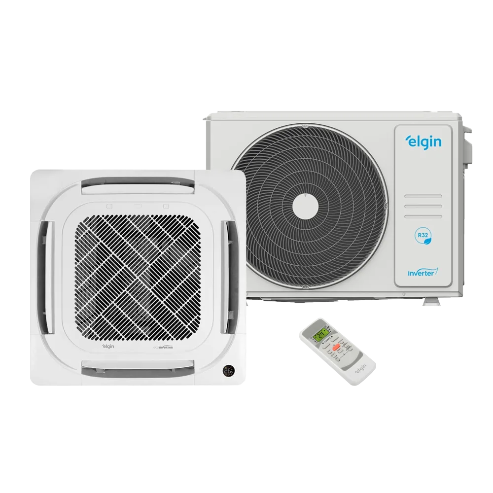 Ar Condicionado Cassete Elgin Inverter Eco 36000 Btus Frio 220v R-32